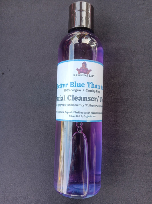 BETTER BLUE THAN YOU! Facial cleanser / toner 8oz (100% Vegan/ Cruelty Free)