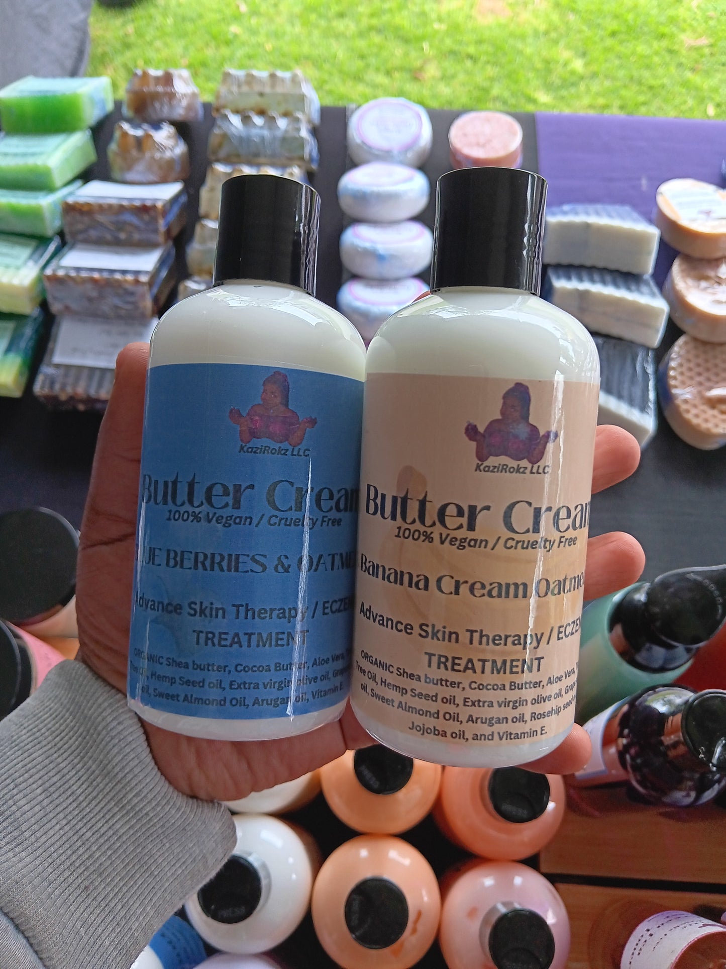 Advance Skin Therapy / Eczema Treatment Butter Cream Body Lotion 8oz.(100% vegan / cruelty free)