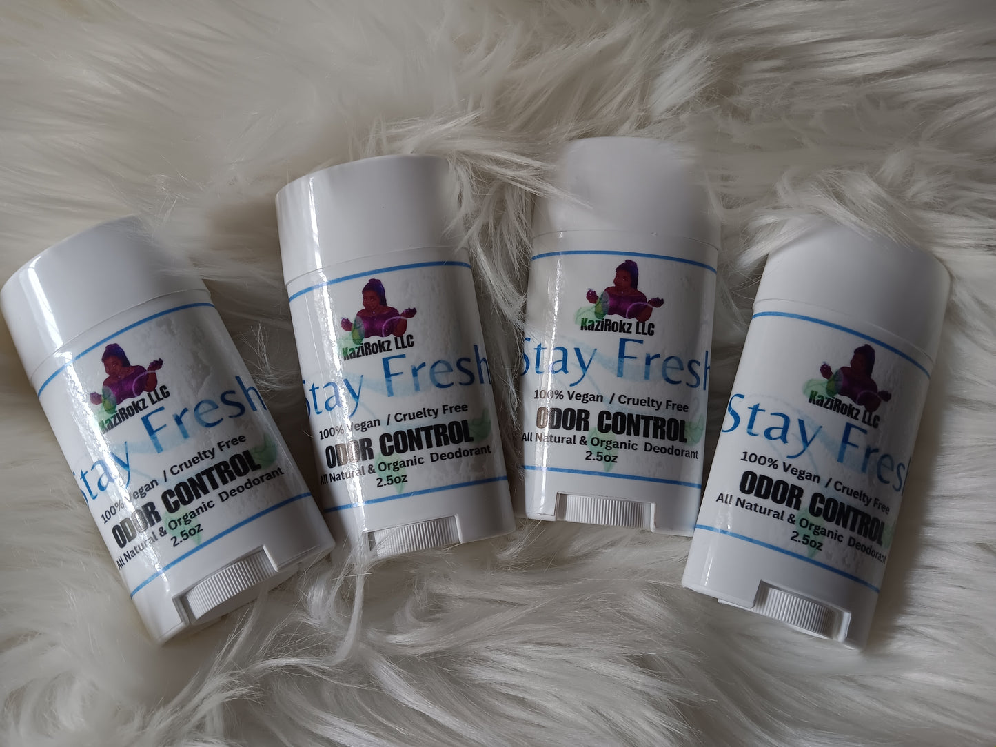 Stay Fresh Organic Deodorant! (100% Vegan / Cruelty Free) 2.5oz, Full body Deodorant.