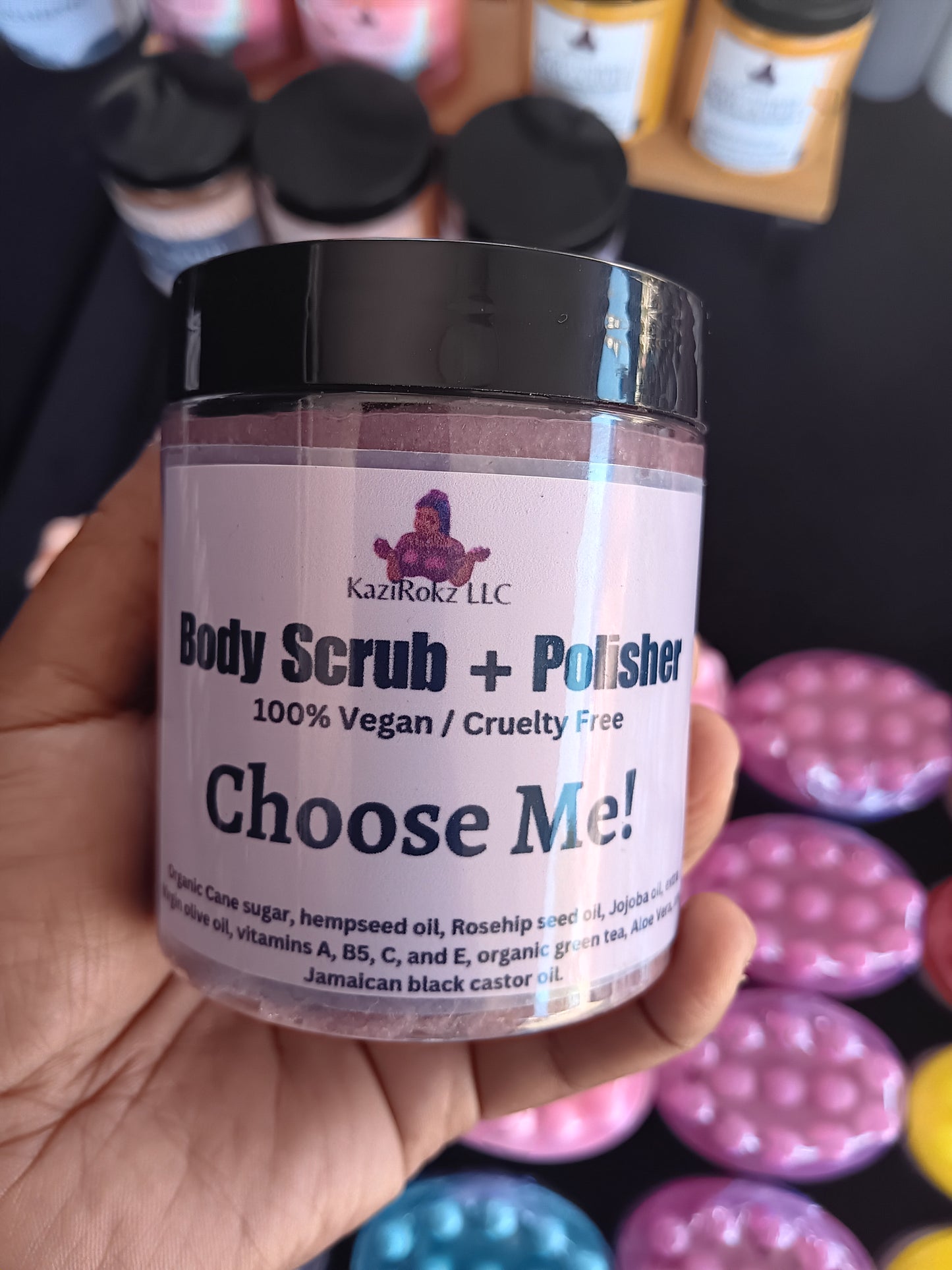 Choose Me Body Scrub & Polisher (100% Vegan / Cruelty Free) 8oz