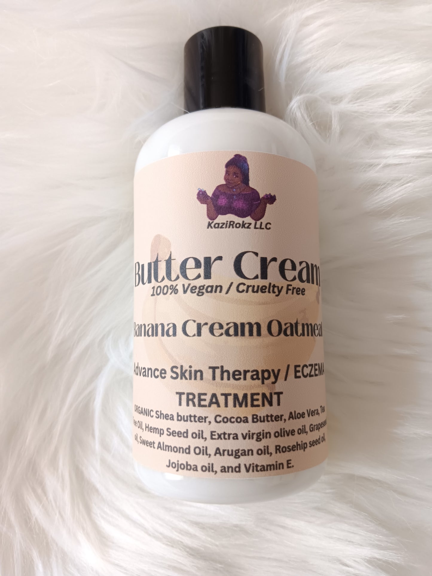 Advance Skin Therapy / Eczema Treatment Butter Cream Body Lotion 8oz.(100% vegan / cruelty free)