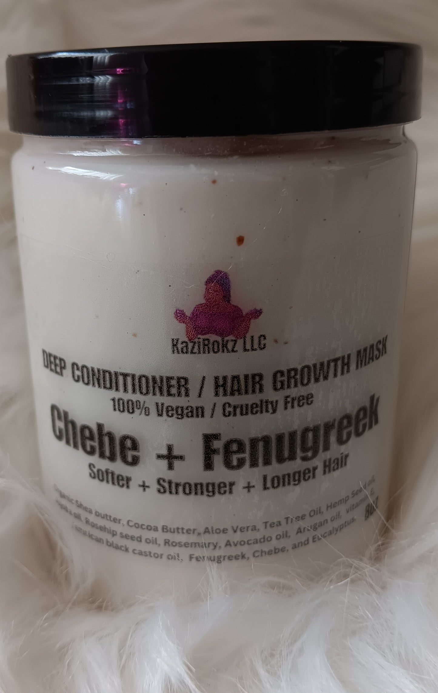 Chebe + Fenugreek DEEP CONDITIONER & HAIR GROWTH MASK (100 % Vegan/ CrueltyFree)8oz