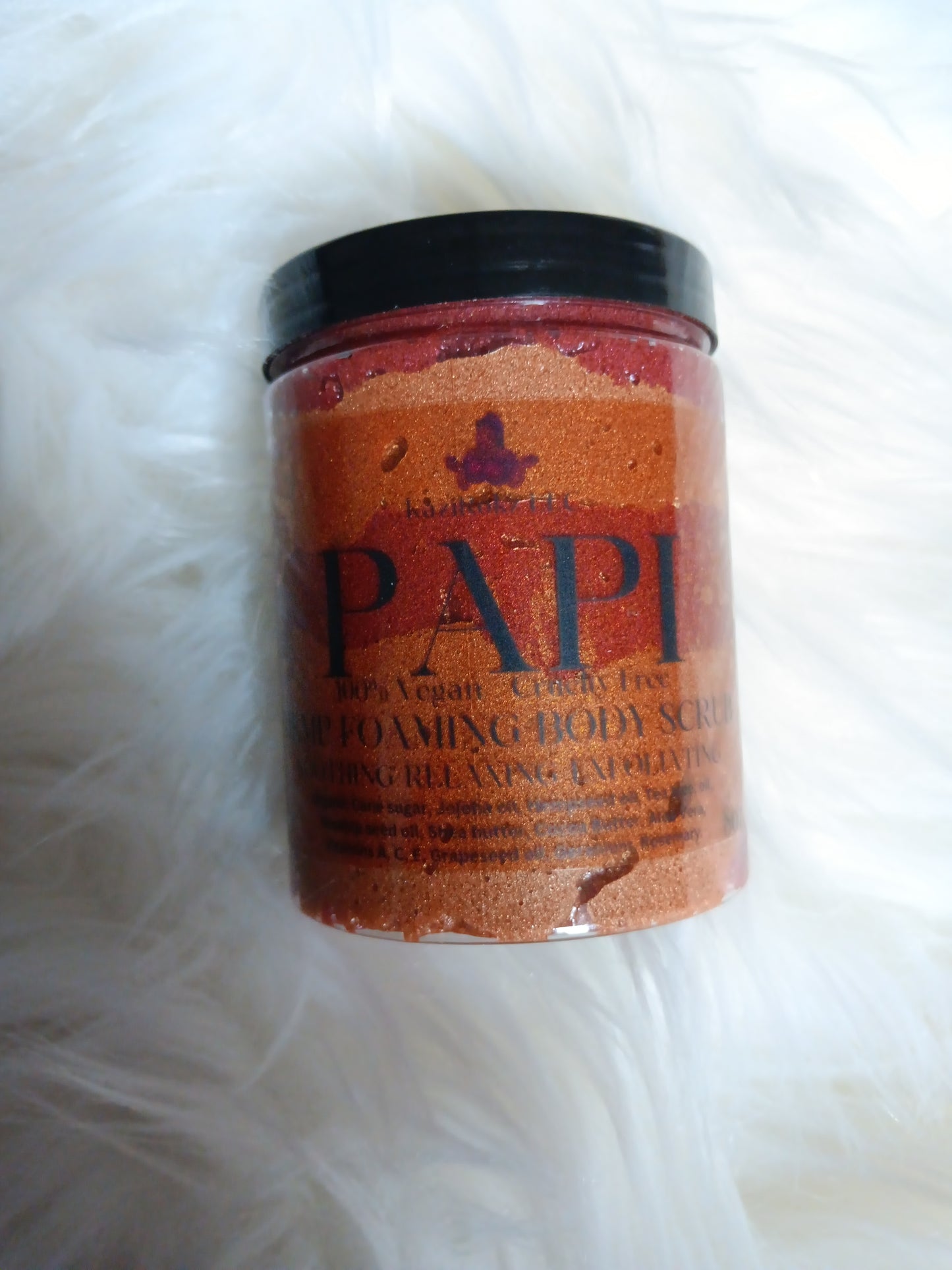 "PAPI" Odor control duo for men! 100% Vegan/ Cruelty Free 🌱 🐷 Hemp foaming body scrub for men with massage therapy soap bar.