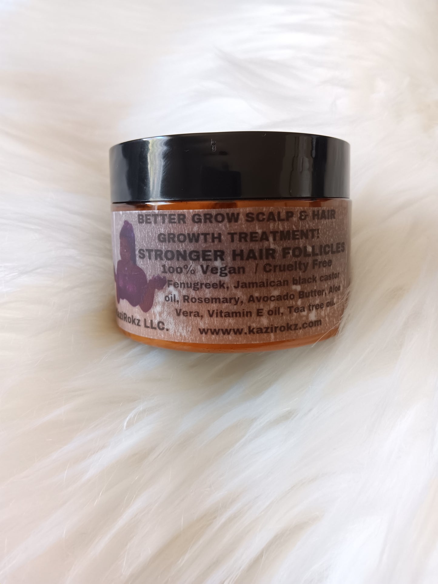 BETTER GROW SCALP AND HAIR GROWTH TREATMENT! 4oz. 100% Vegan / Cruelty Free 🌱 🐷.
