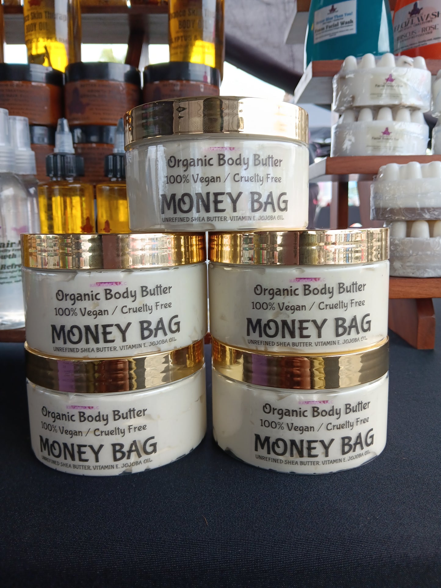 MONEY BAG Advanced Skin healer! Organic Body BUTTER 8oz 100% Vegan/ Cruelty Free. Unrefined Shea butter, Cocoa Butter, Avocado Butter, COFFEE BEAN BUTTER! Eczema Treatment, Psoriasis Treatment!