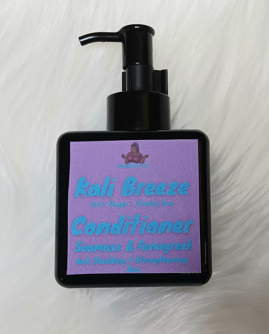 Kali Breeze Strengthening Conditioner. Seamoss & Fenugreek hair therapy formula. 100% Vegan/ Cruelty Free. 8oz