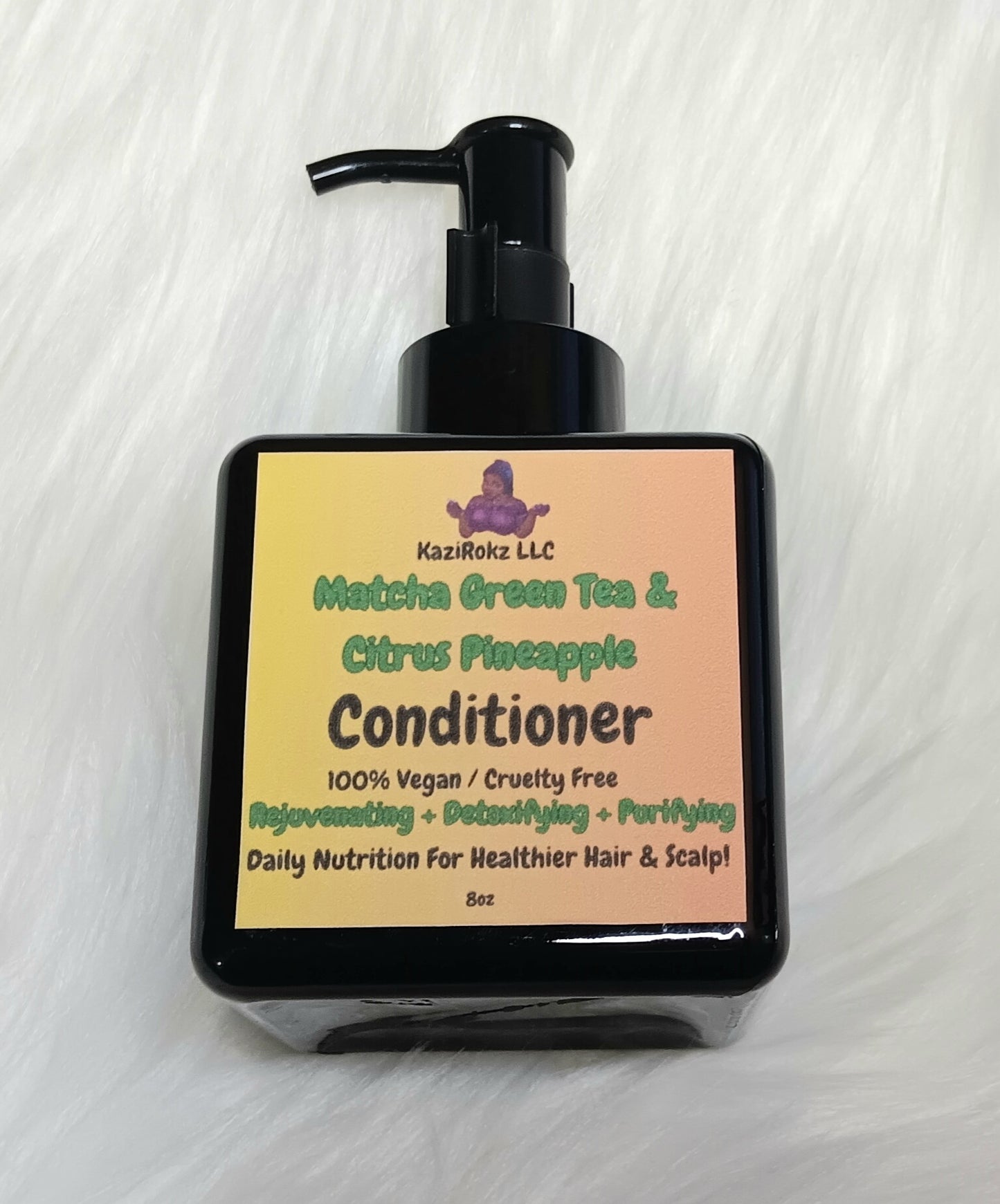 Matcha Green Tea & Citrus Pineapple Hair Conditioner. Daily Nutrition for your hair and scalp. 100% Vegan/ Cruelty Free. 8oz