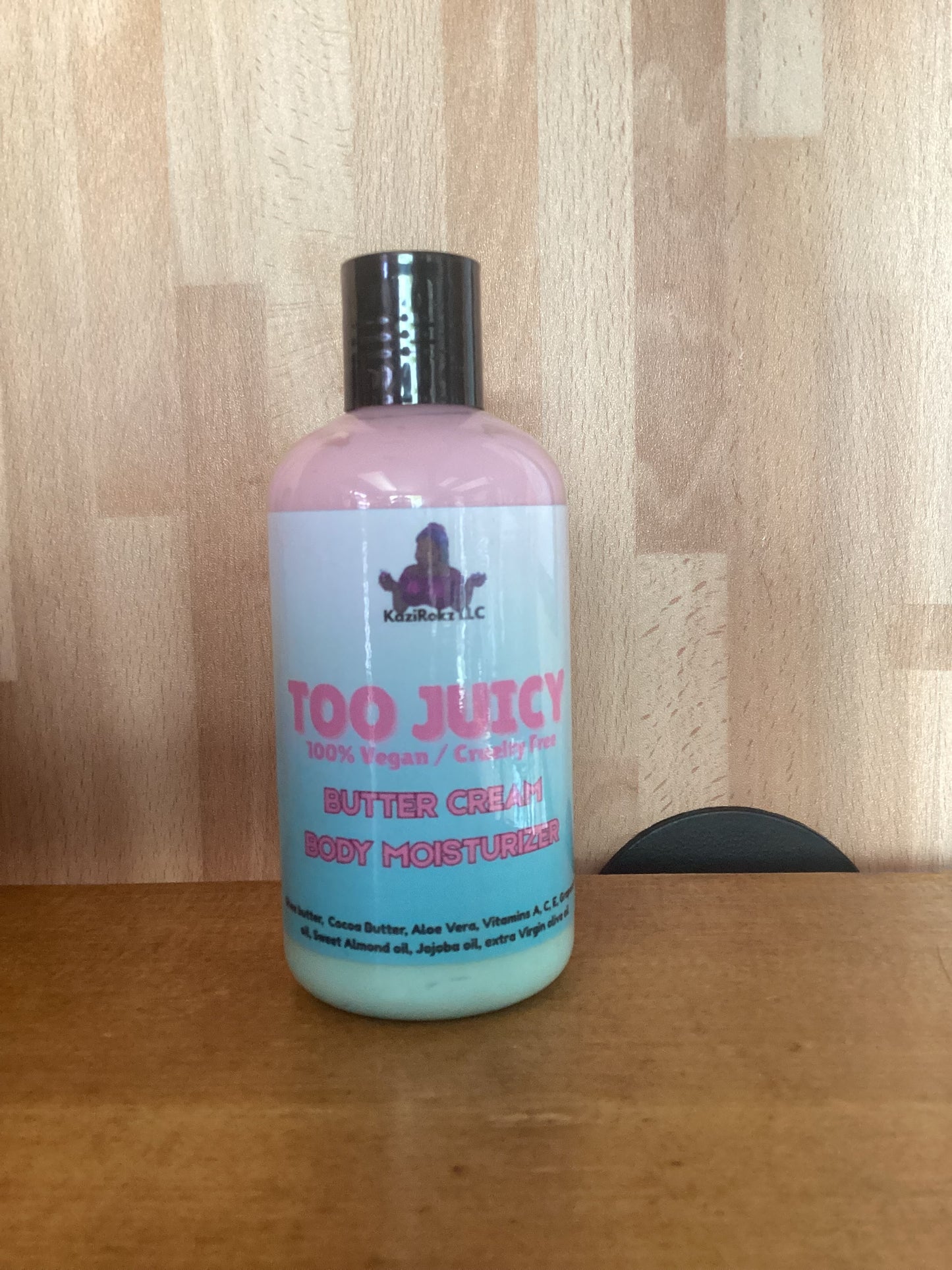 Too Juicy butter cream body moisturizer! 100% Vegan/ Cruelty Free.
