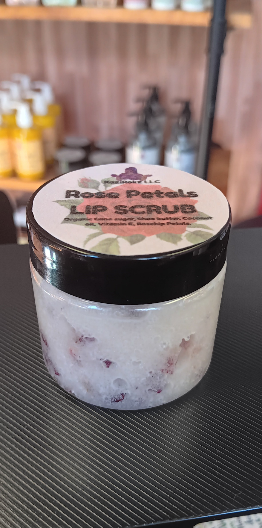 Rose Petals 🌹 Vegan LIP SCRUB (skincare)