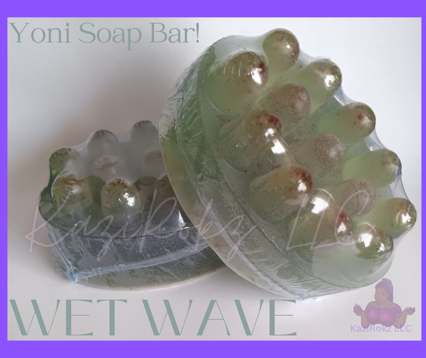 WET WAVE YONI SOAP BAR 5oz. Herbal vaginal cleanser (100% Vegan / CrueltyFree)! All natural and organic pH balance and Odor control