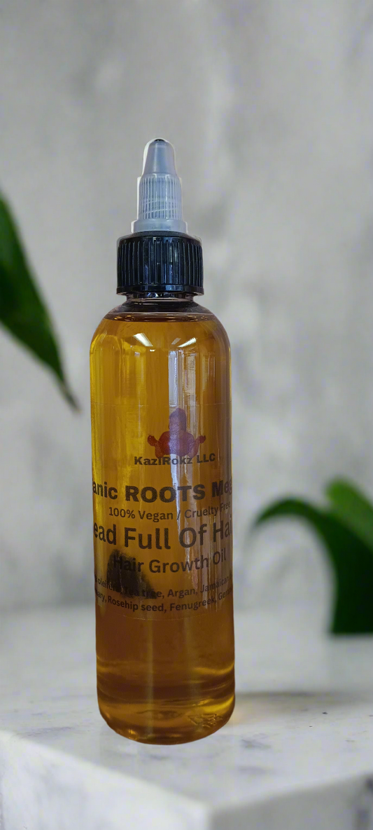 Organic Roots MEGA GROW hair growth oil 4oz (100% vegan / cruelty free)