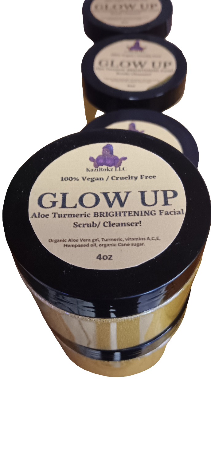 Aloe Turmeric Brightenig Facial Scrub (100% Veganl /Cruelty Free)4oz