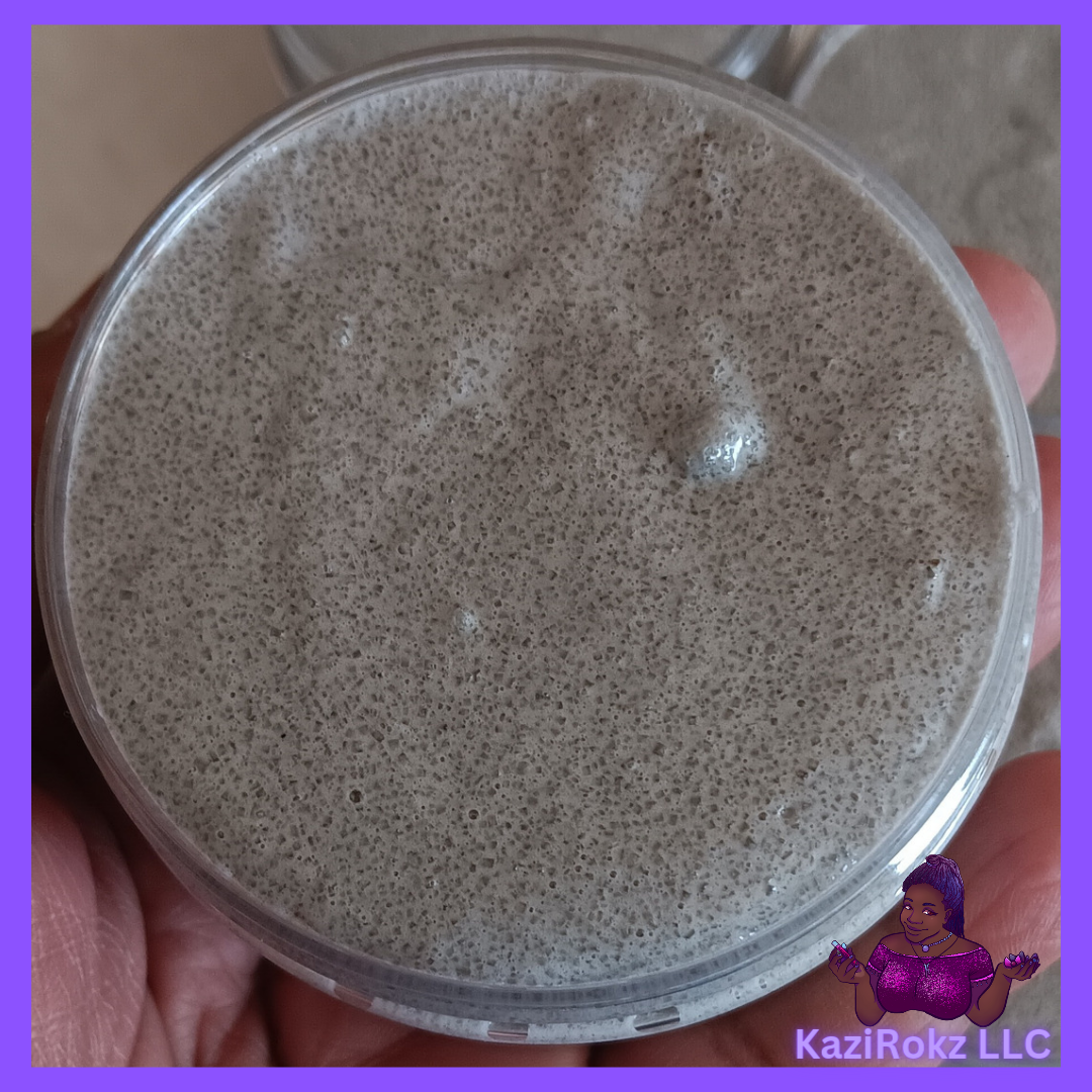 Activated Charcoal Facial Scrub! 100% Vegan/ Cruelty Free! Activated Charcoal + SAGE + ROSES! 4oz.