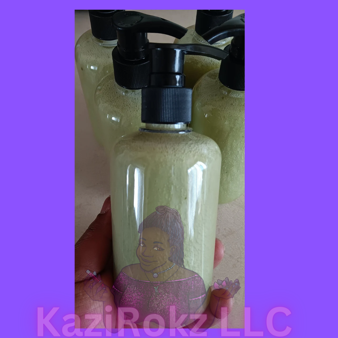 CLEAR SKIN GLOW UP! Acne Treatment Face & Body Wash! Matcha Green Tea, Sage, Roses. 8oz, 100% VEGAN/ CRUELTY FREE.