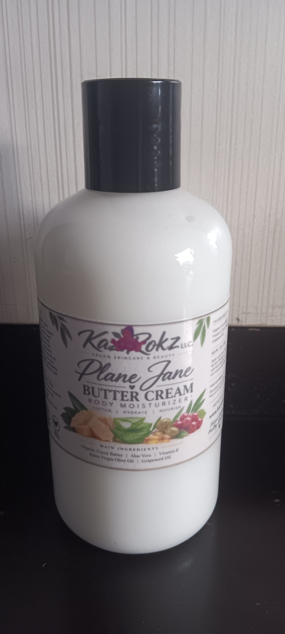 Plane Jane Butter Cream Body Moisturizer! 8oz. 100% Vegan/ Cruelty Free