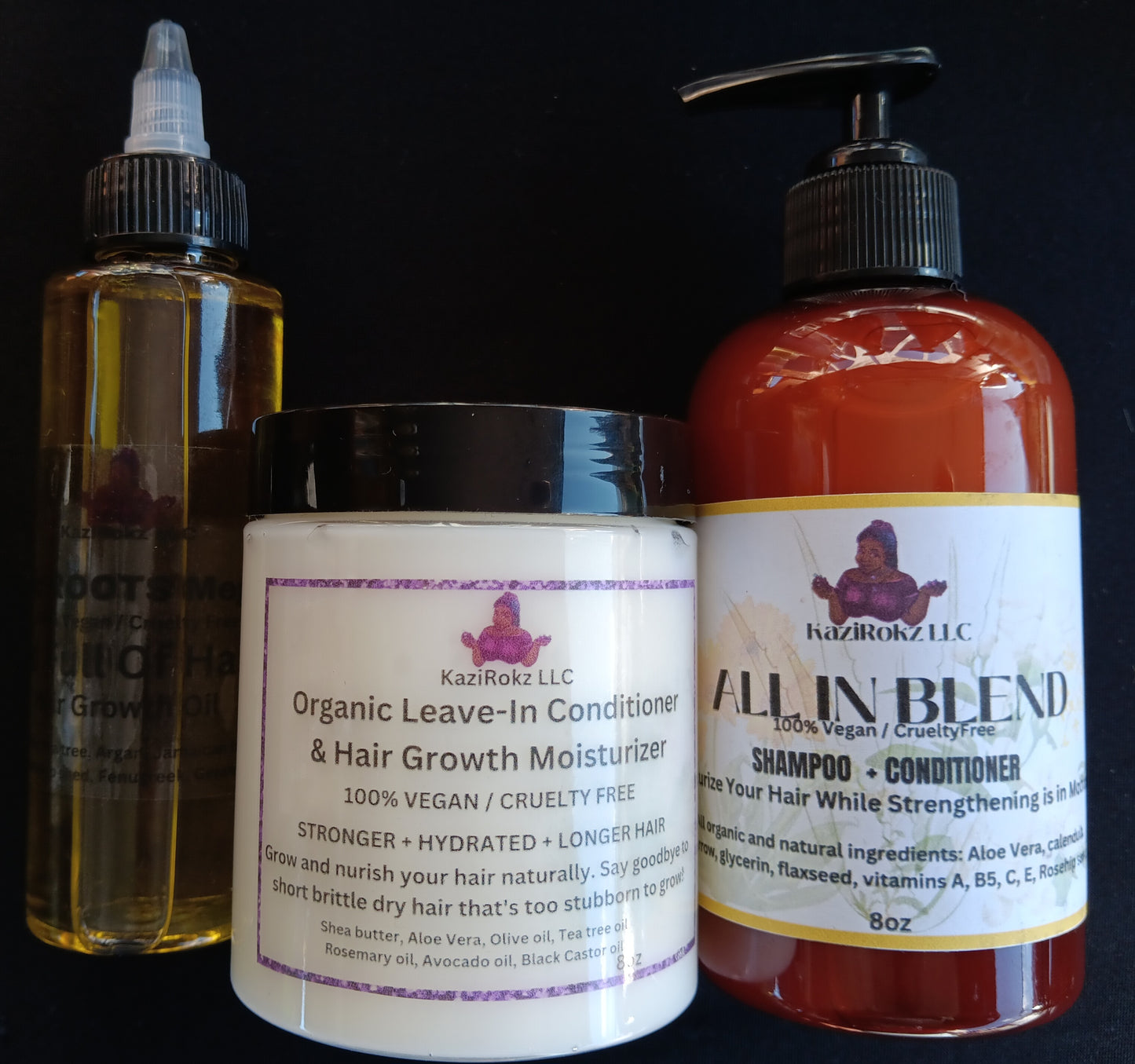 MEGA HAIR GROWTH KIT! 100% vegan/ cruelty free 🌱 🐷.
