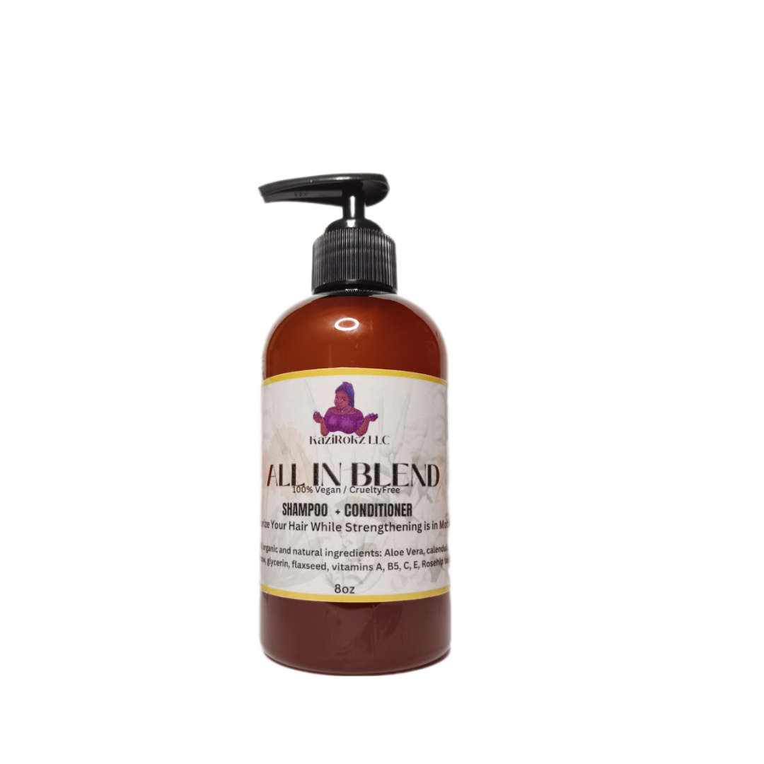 All In Blend Shampoo & Condition 100% Vegan / Cruelty Free 8oz