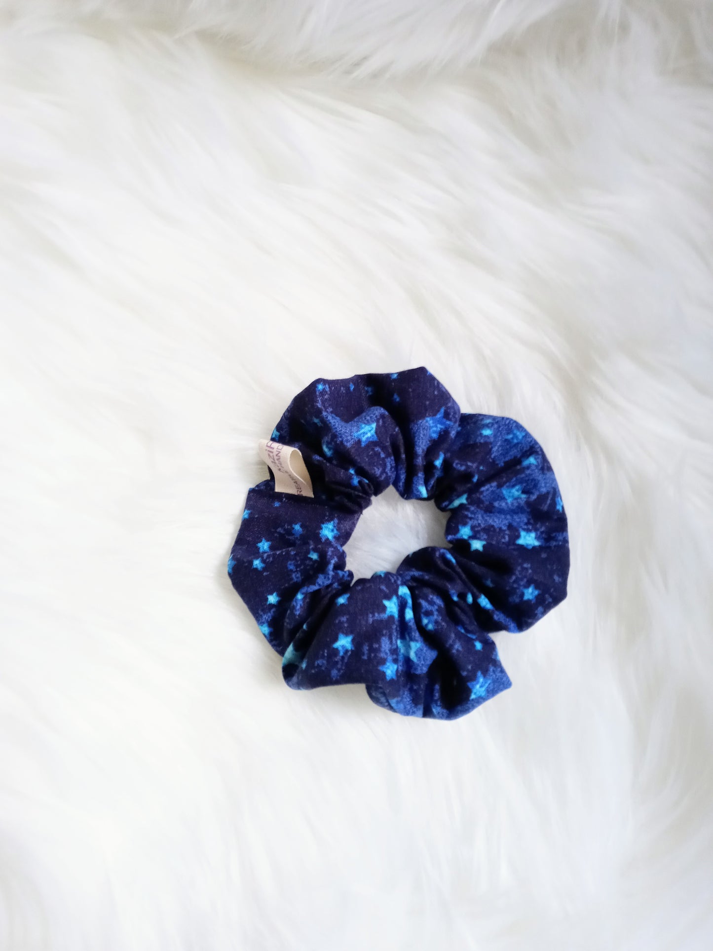 Blue Stars Hair Scrunchie