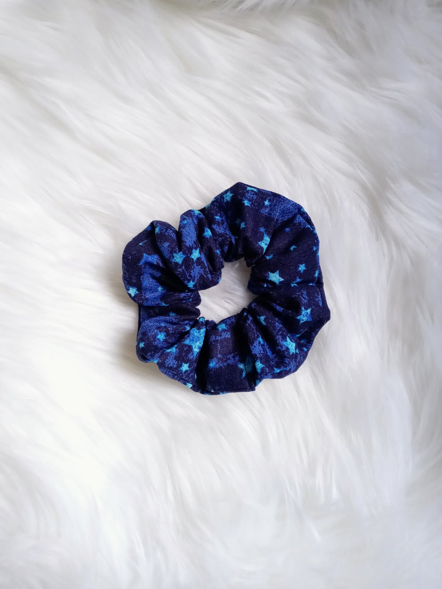 Blue Stars Hair Scrunchie
