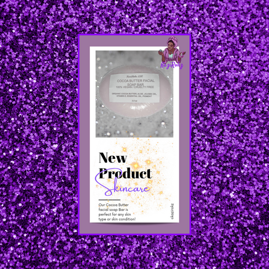 Cocoa Butter Facial Soap Bar (100% Vegan / Cruelty Free)