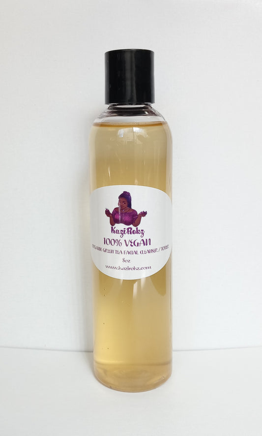 Organic Green Tea Facial Cleanser / Toner 8oz