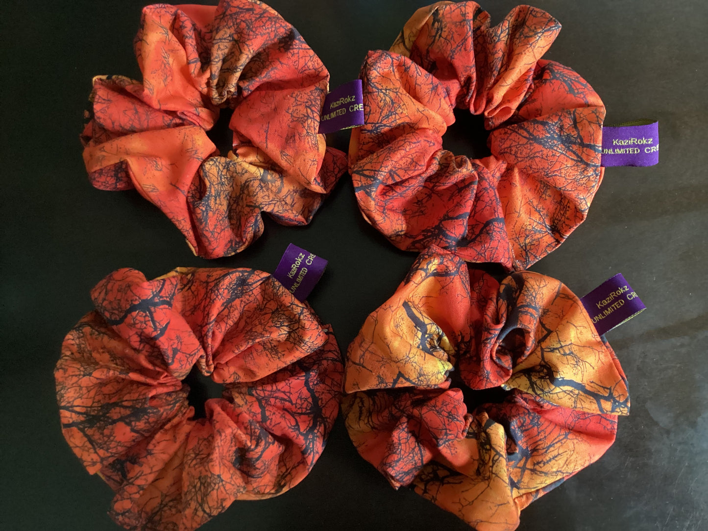 Fall Themed Hair Scrunchies