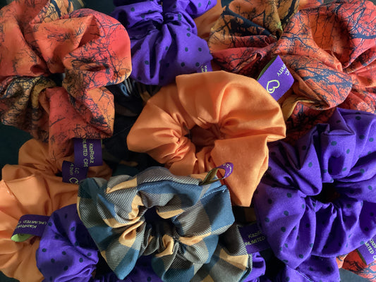 Fall Themed Hair Scrunchies
