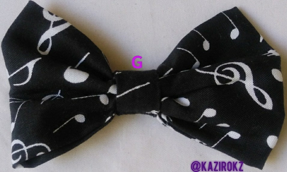 Music Notes hair bow