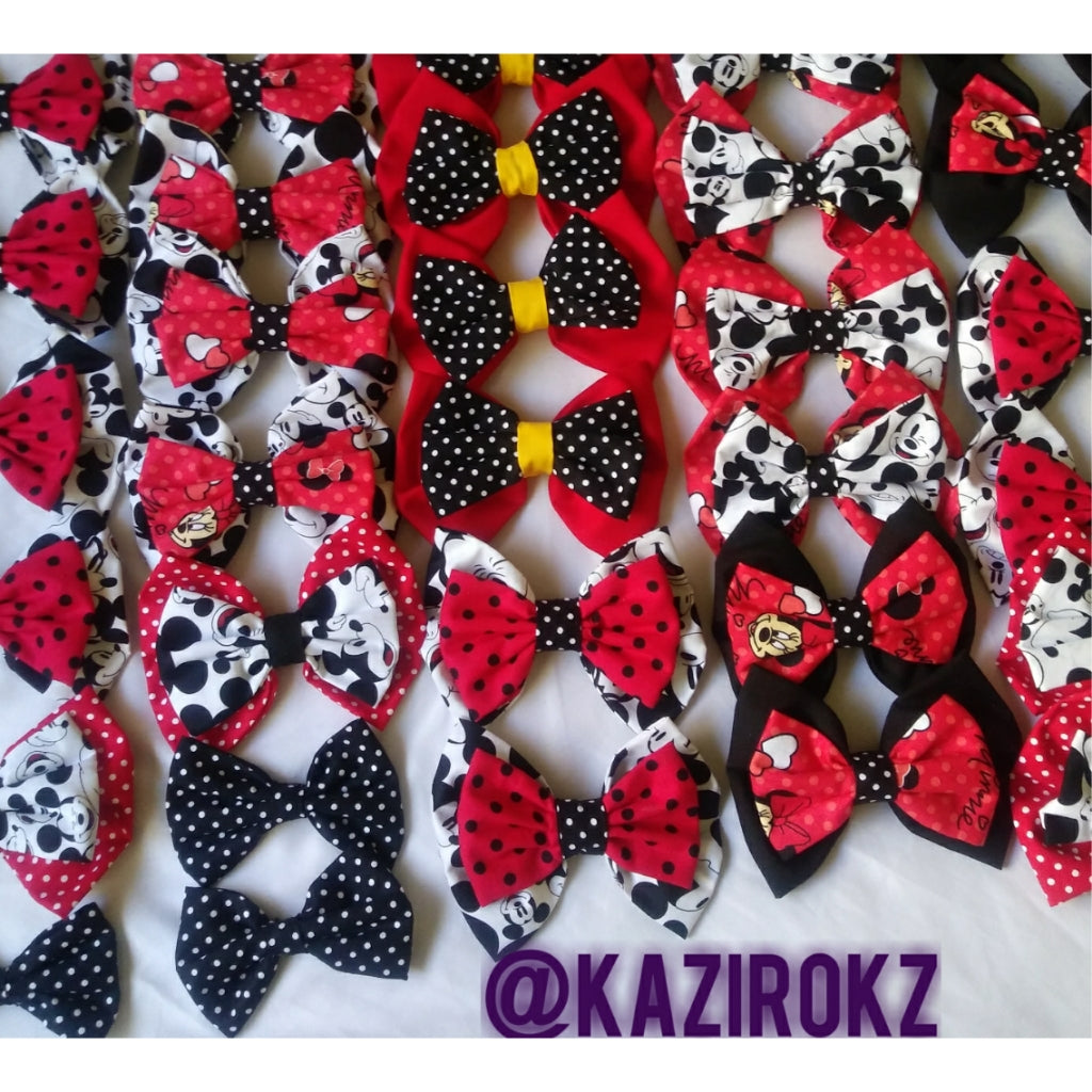 Mickey & Minnie Mouse hair bow