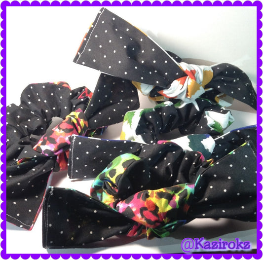 Jumbo Hair Scrunchie (ANIMAL PRINT & POLKA DOT)