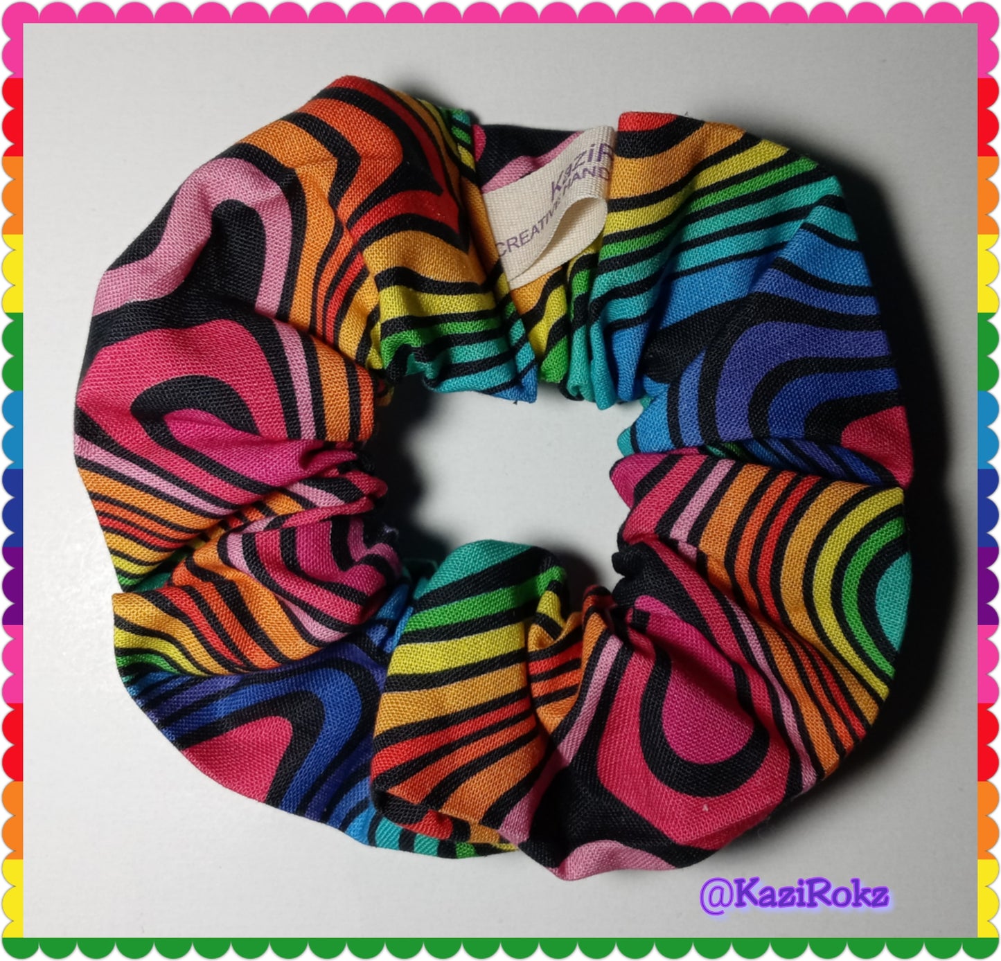 Colorful Rainbow 🌈 Hair Scrunchies