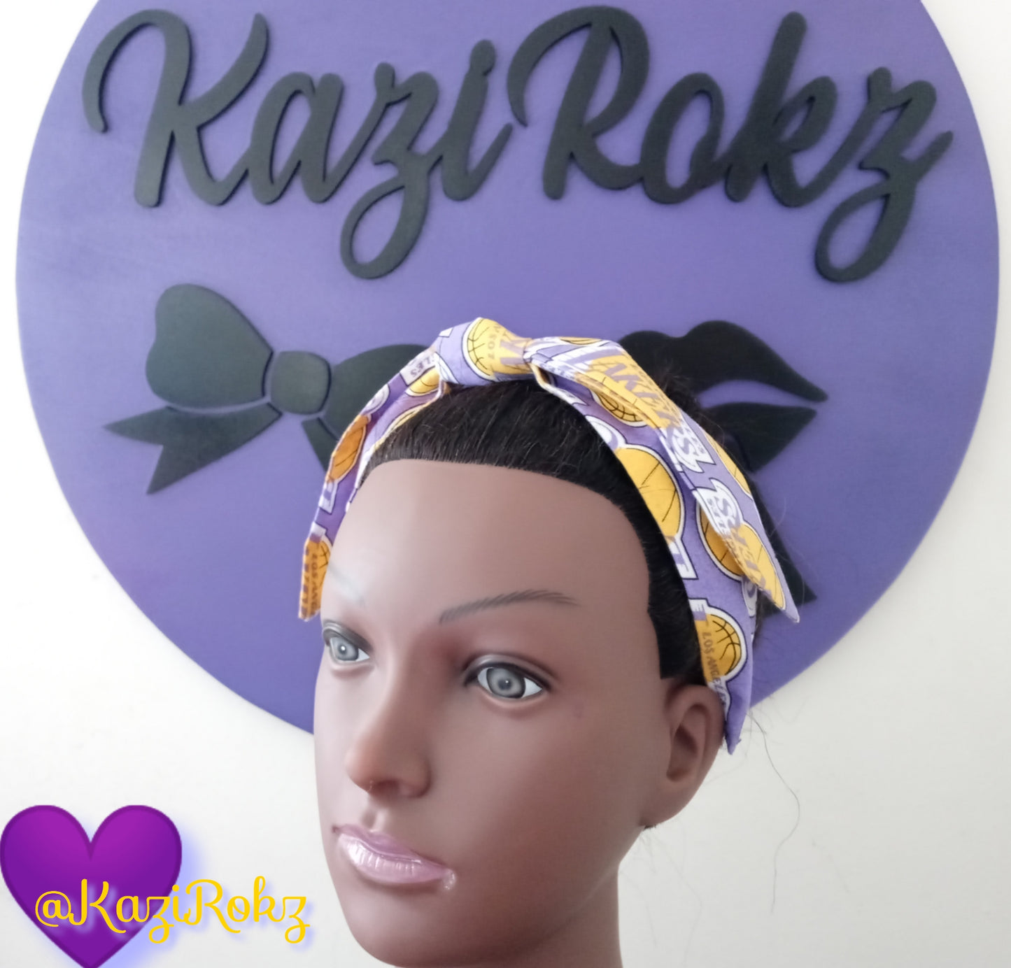 L.A. LAKERS HEADBAND (LIGHT PURPLE)
