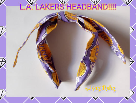L.A. LAKERS HEADBAND (LIGHT PURPLE)