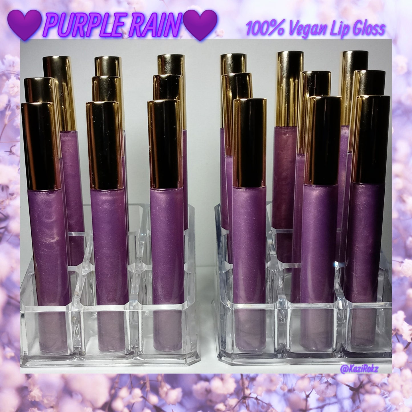 Purple Rain Vegan Lip Gloss (10ml wand tube)