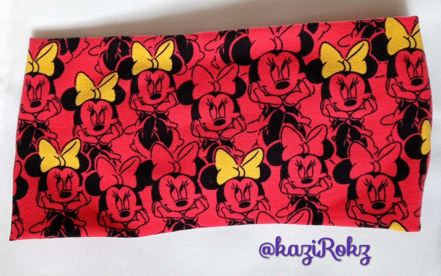 Minnie Mouse Knotted Headwrap (RED/BLACK/YELLOW BOWS)