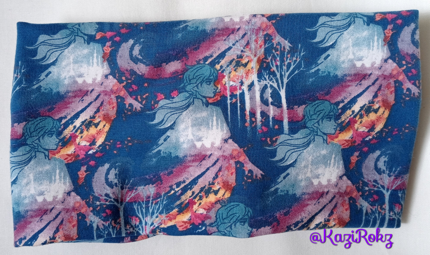 Frozen Two Knotted headwrap (Blue)