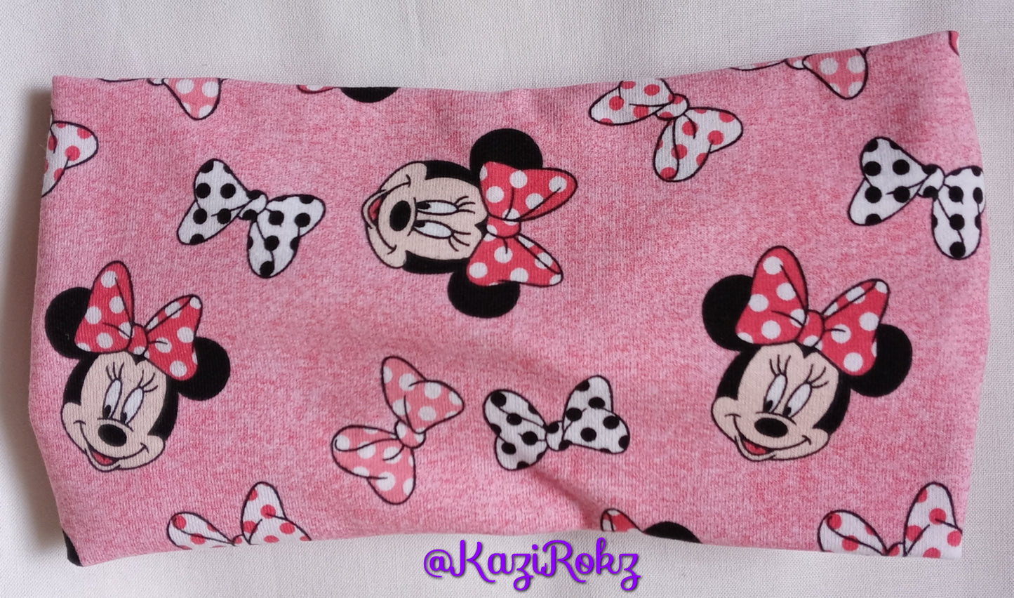 Minnie Mouse Knotted Headwrap (RED/Black/Polka dot Bows)
