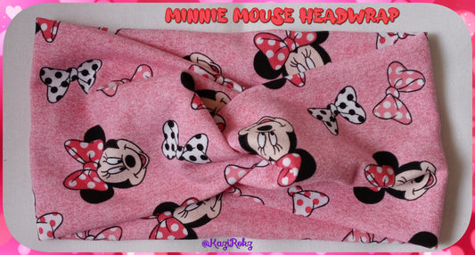 Minnie Mouse Knotted Headwrap (RED/Black/Polka dot Bows)