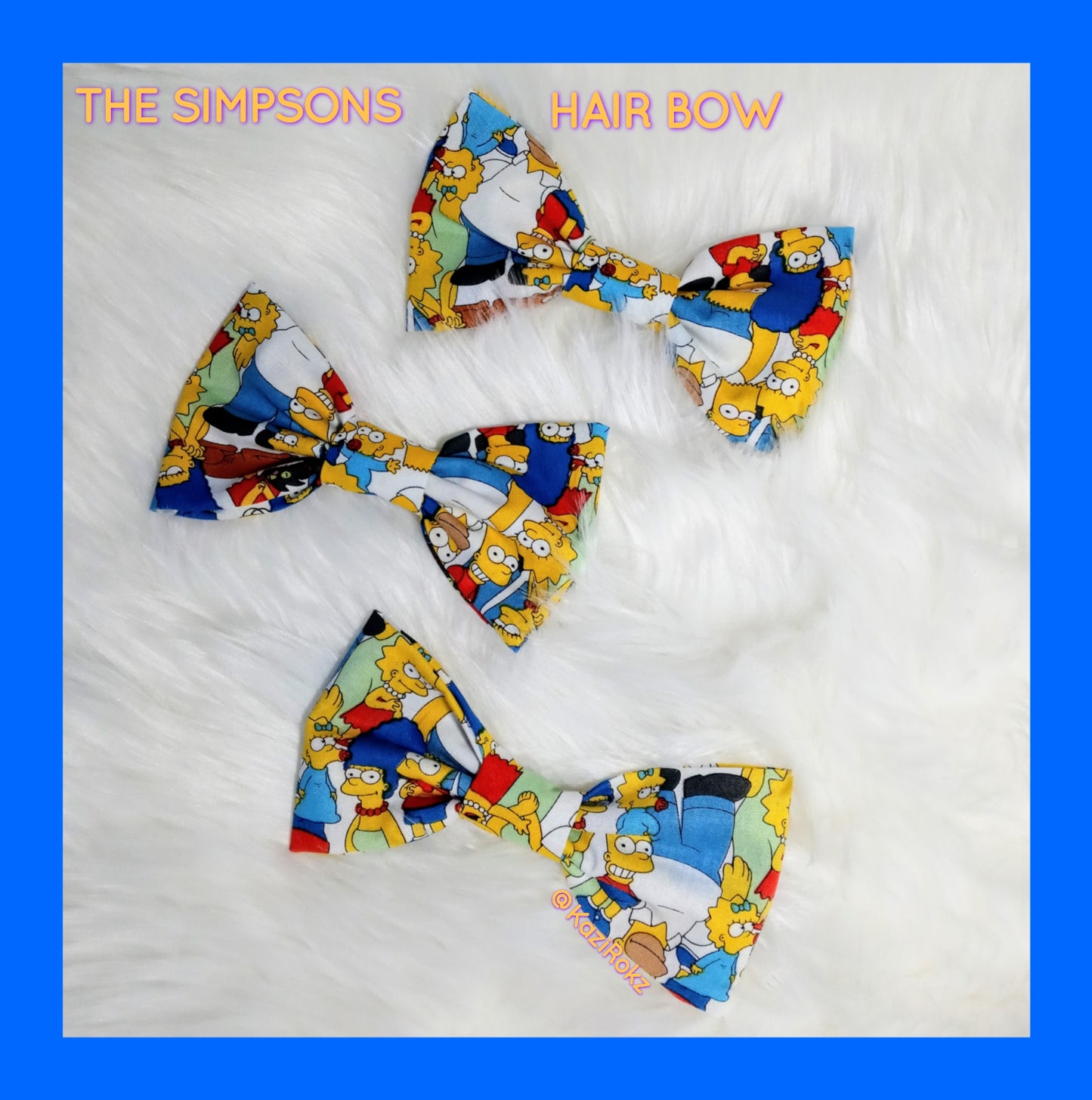 The Simpsons Family (Hair Bow)(White)