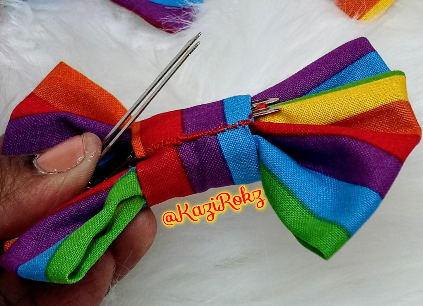 Rainbow🌈 (mini) Hair bow