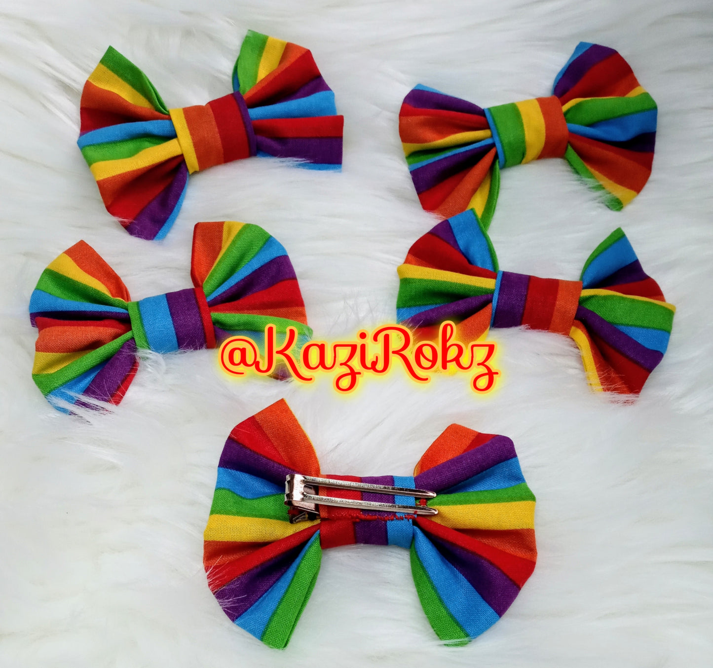 Rainbow🌈 (mini) Hair bow