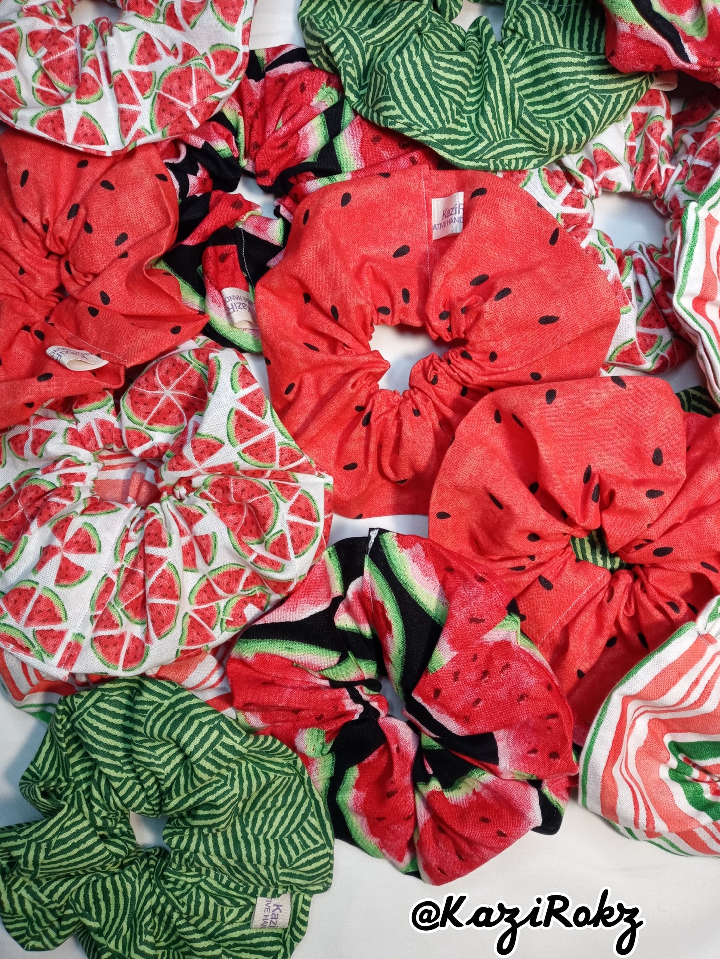 Watermelon Love Hair scrunchies (5pack)