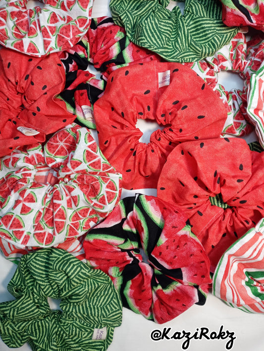 Watermelon Love Hair scrunchies (5pack)
