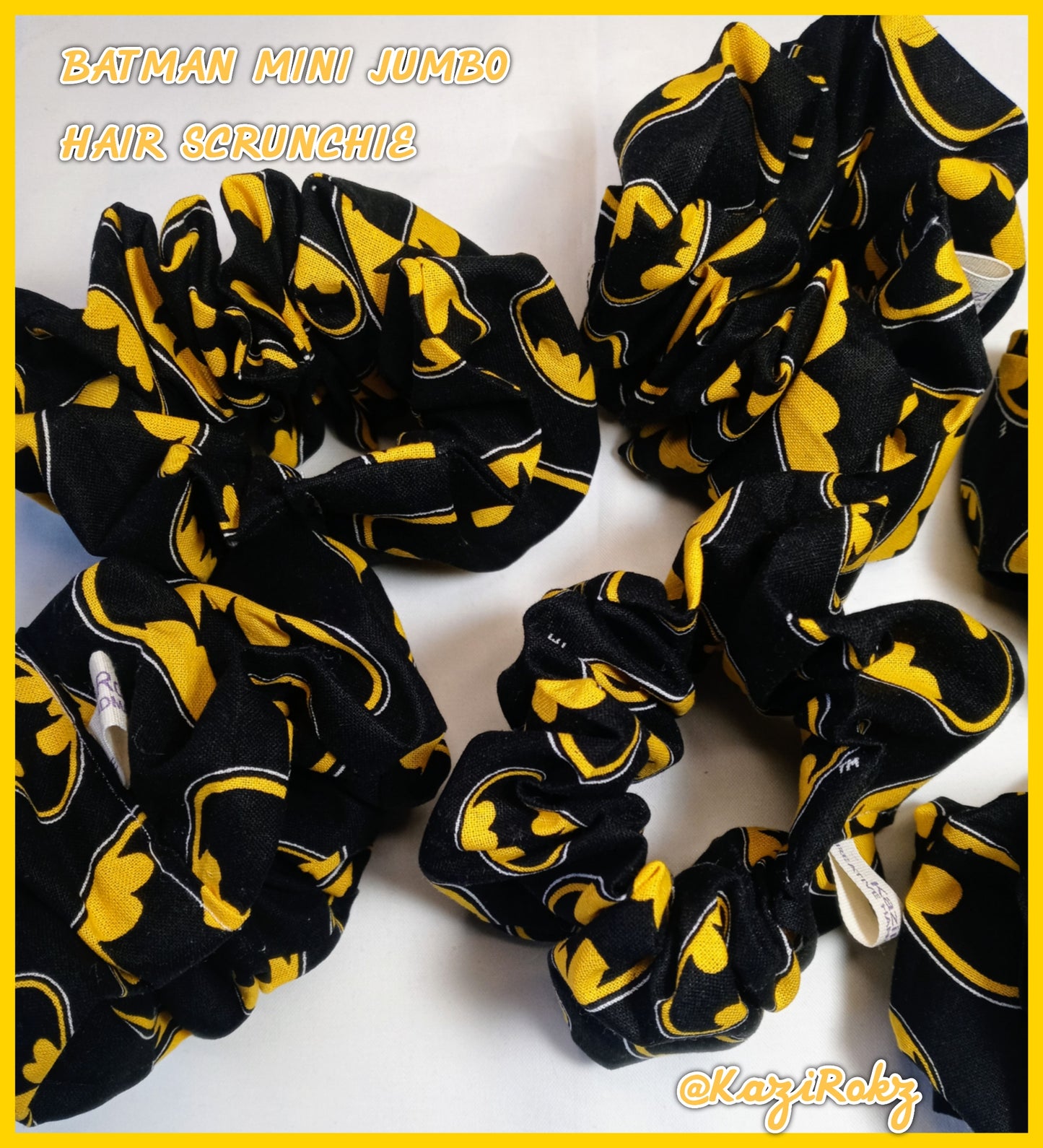 Batman Superhero Mini Jumbo Hair Scrunchie