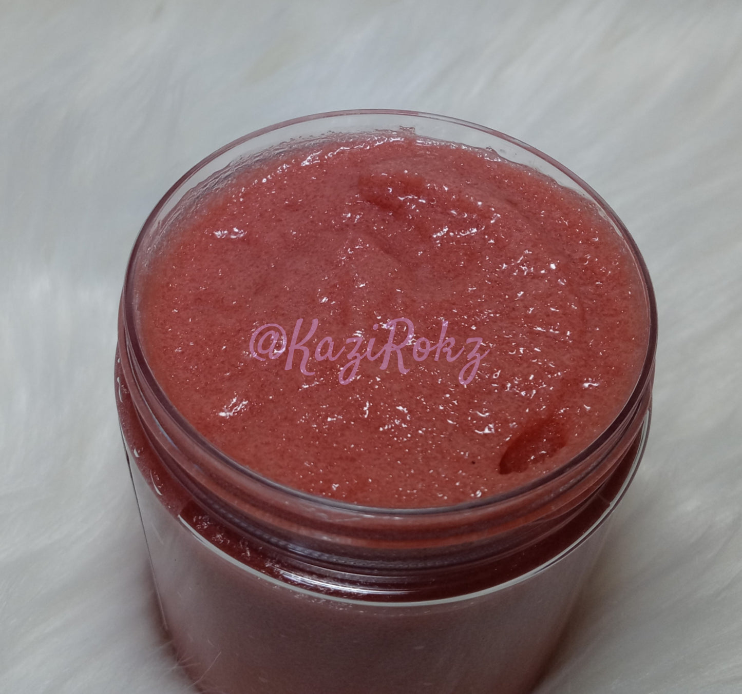 Strawberry Shortbread Hemp Body Scrub (Foaming) 8oz 100% vegan / cruelty free