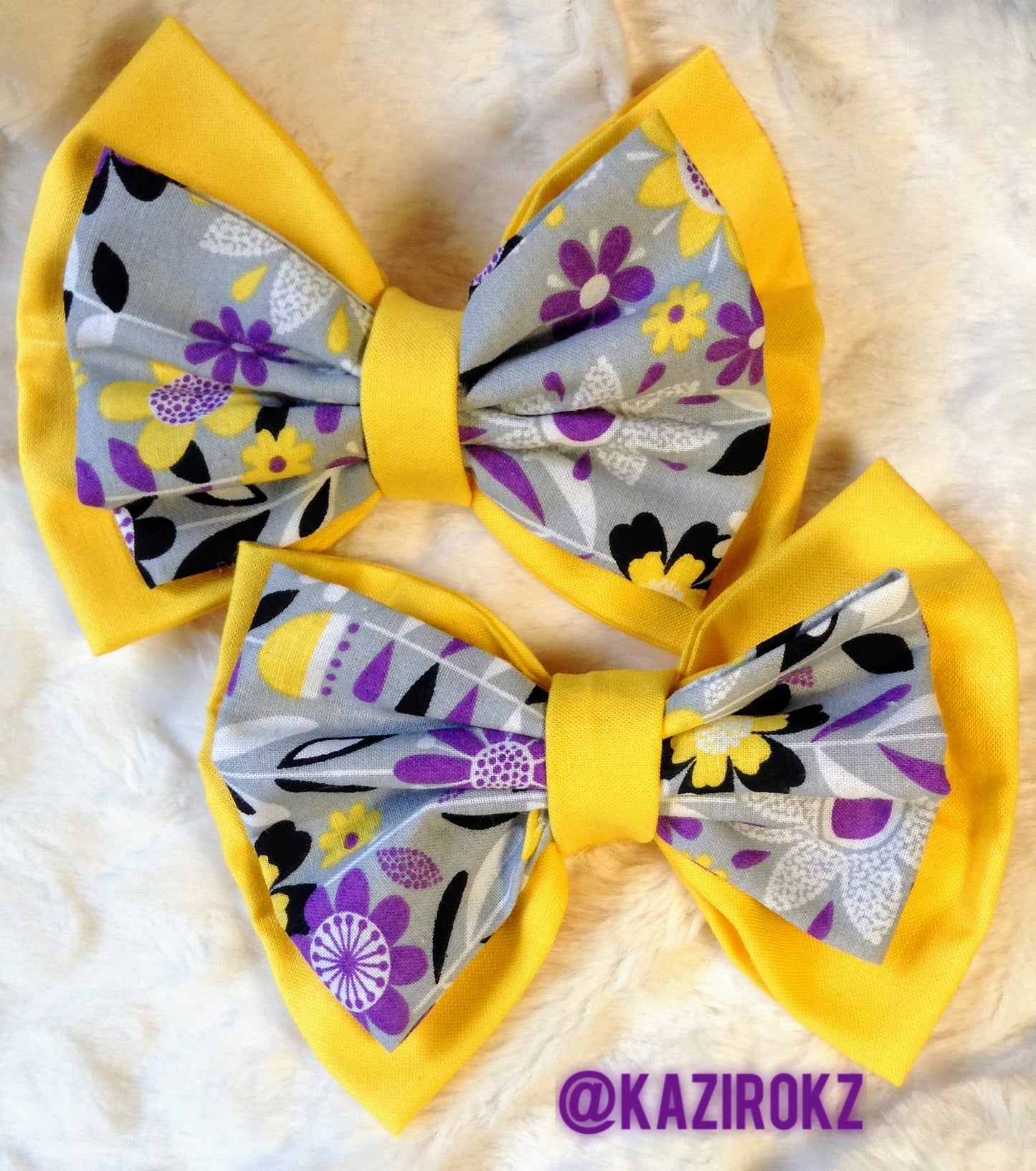 Summertime Flower / Yellow hair bow