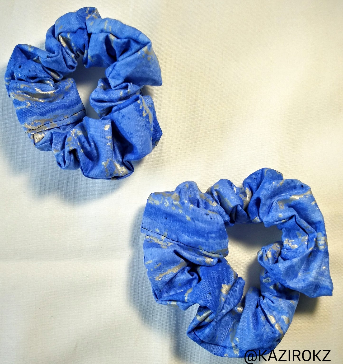 Blue Magic Hair Scrunchies