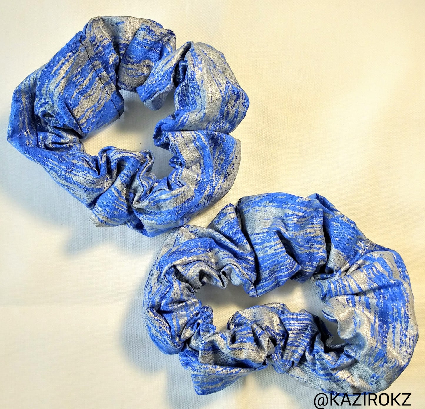 Blue Magic Hair Scrunchies