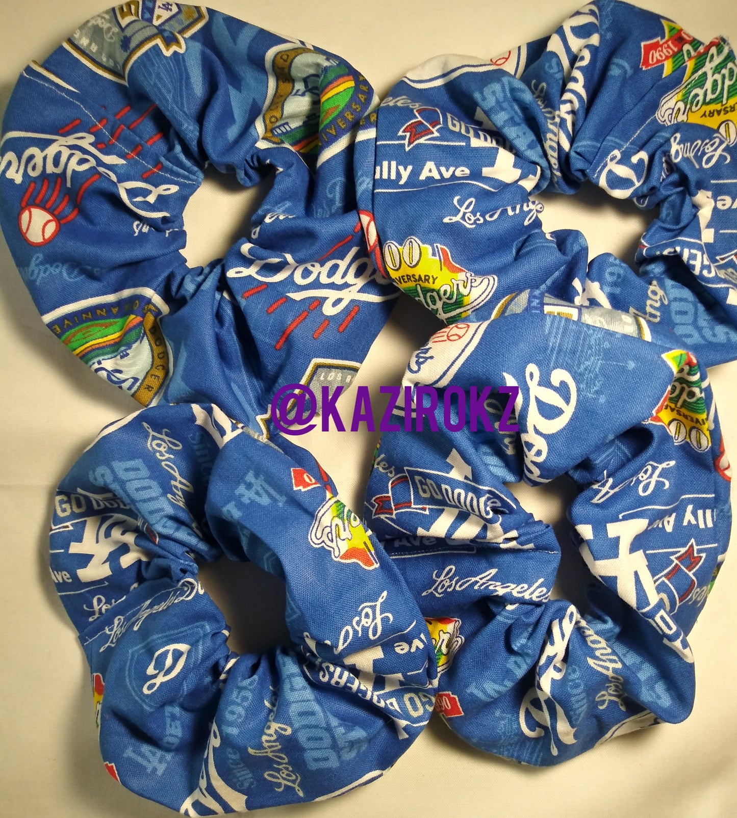 LA DODGERS Hair Scrunchie #1
