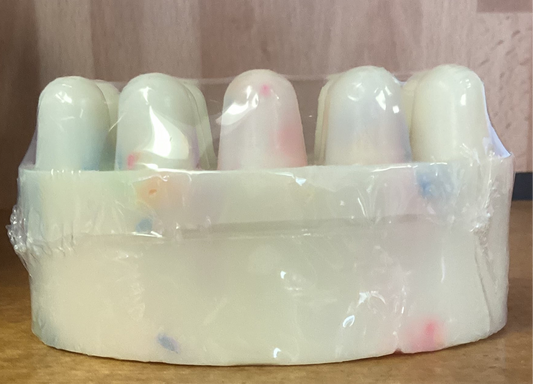 Let’s Celebrate Massage Therapy Soap Bar! Goats milk, Birthday cake theme! Butter Cream soap bar.